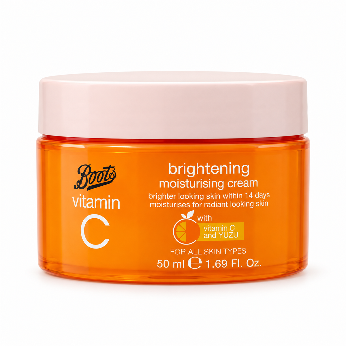 Boots Vitamin C Brightening Moisturising Face Cream with Yuzu Extract 50ml