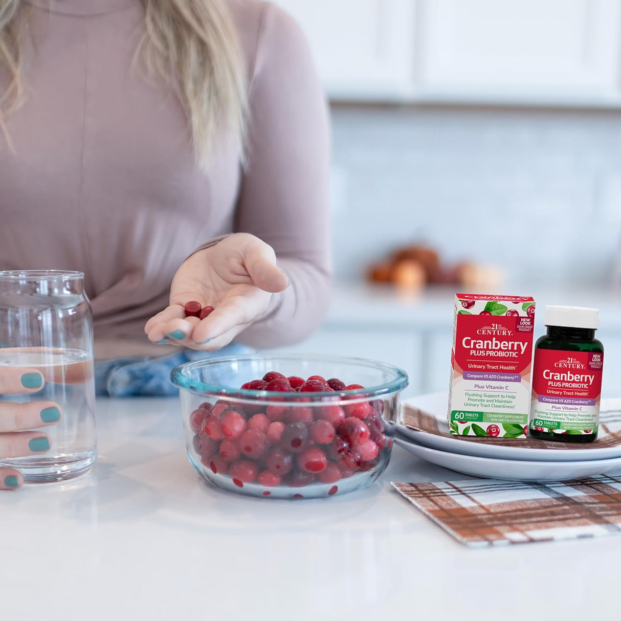 Look Alyfe 21st Century Cranberry Plus Probiotic Tablets For Urinary Tract Health - 60 Tablets