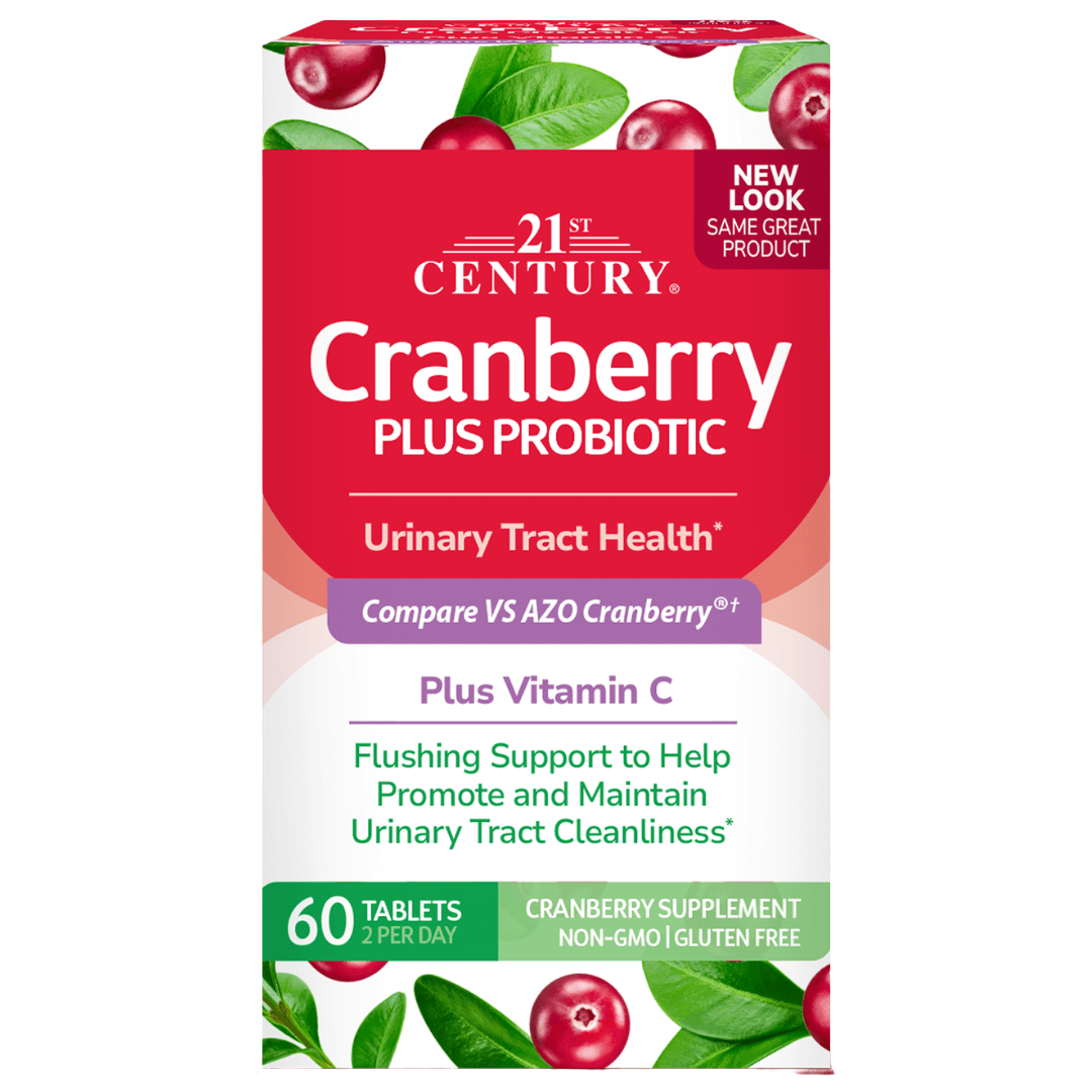 Look Alyfe 21st Century Cranberry Plus Probiotic Tablets For Urinary Tract Health - 60 Tablets