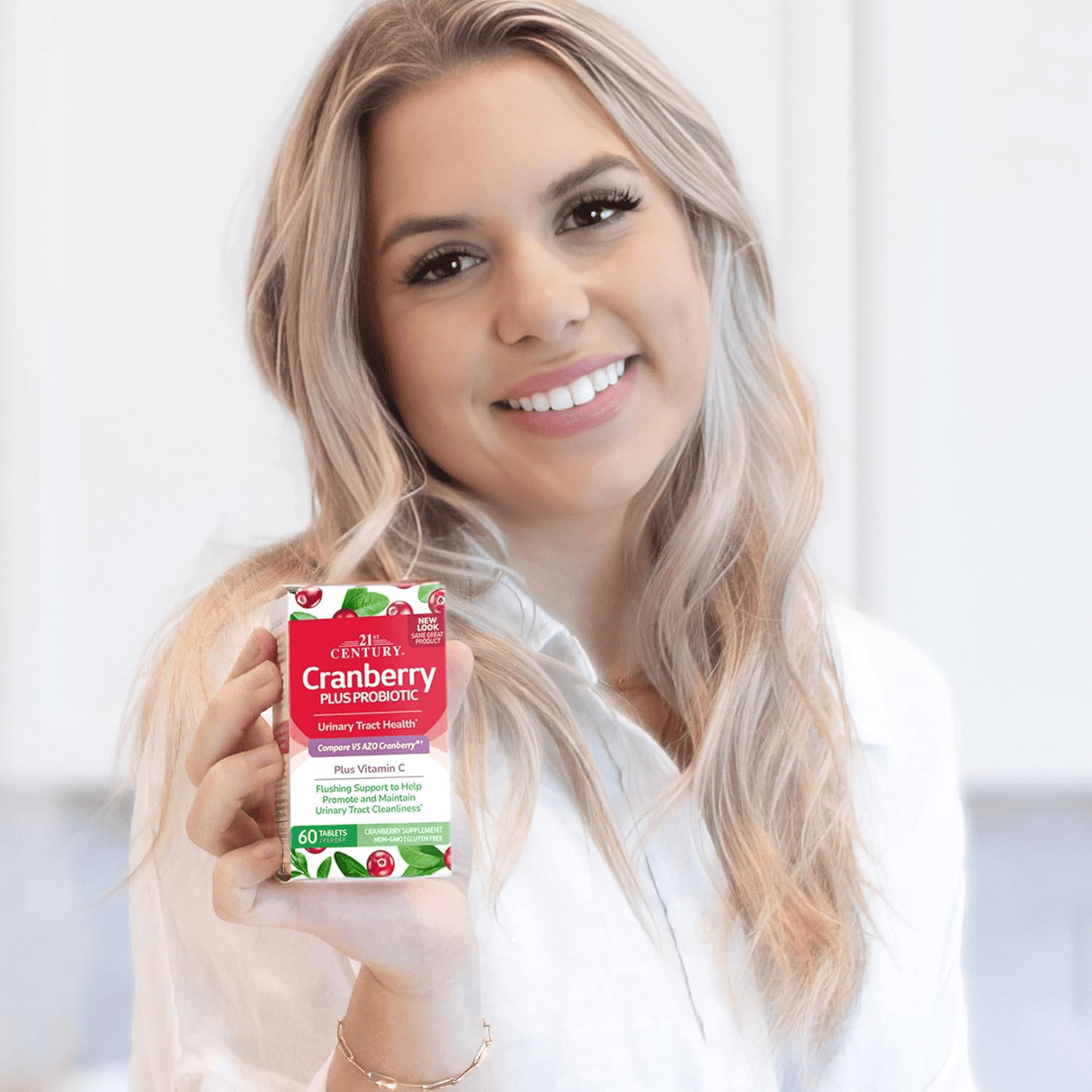 Look Alyfe 21st Century Cranberry Plus Probiotic Tablets For Urinary Tract Health - 60 Tablets