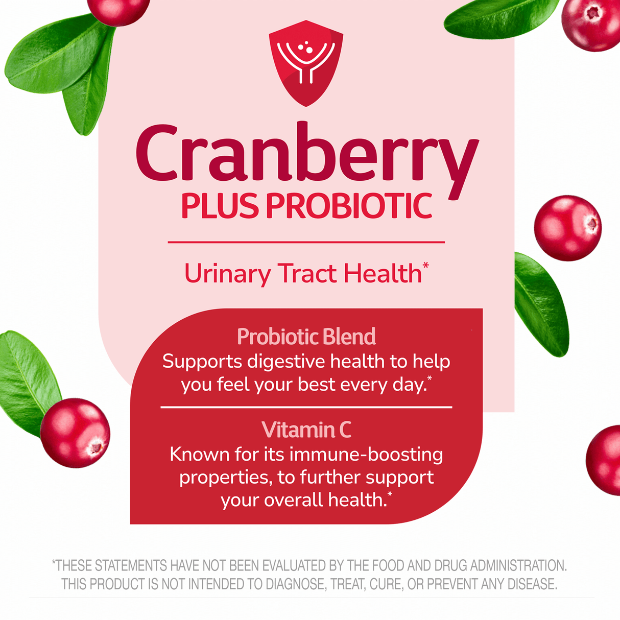 Look Alyfe 21st Century Cranberry Plus Probiotic Tablets For Urinary Tract Health - 60 Tablets