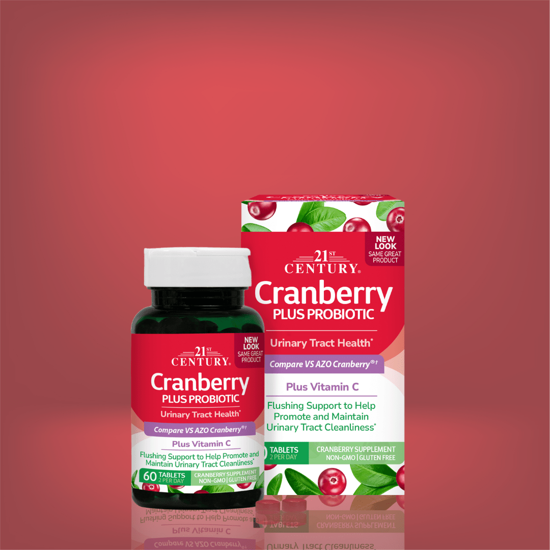 Look Alyfe 21st Century Cranberry Plus Probiotic Tablets For Urinary Tract Health - 60 Tablets
