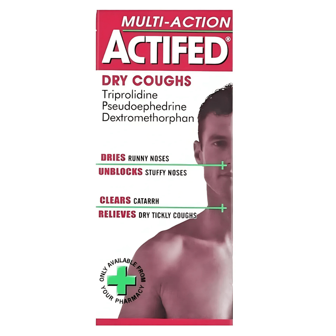 Look Alyfe Actifed Multi-Action Dry Coughs Syrup - 100ml