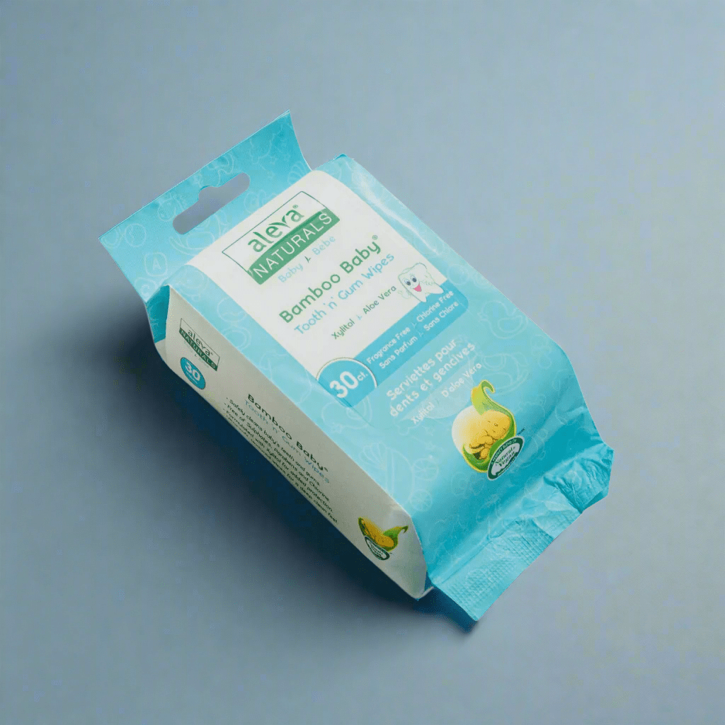 Look Alyfe Aleva Bamboo Baby Tooth 'n' Gum Wipes
