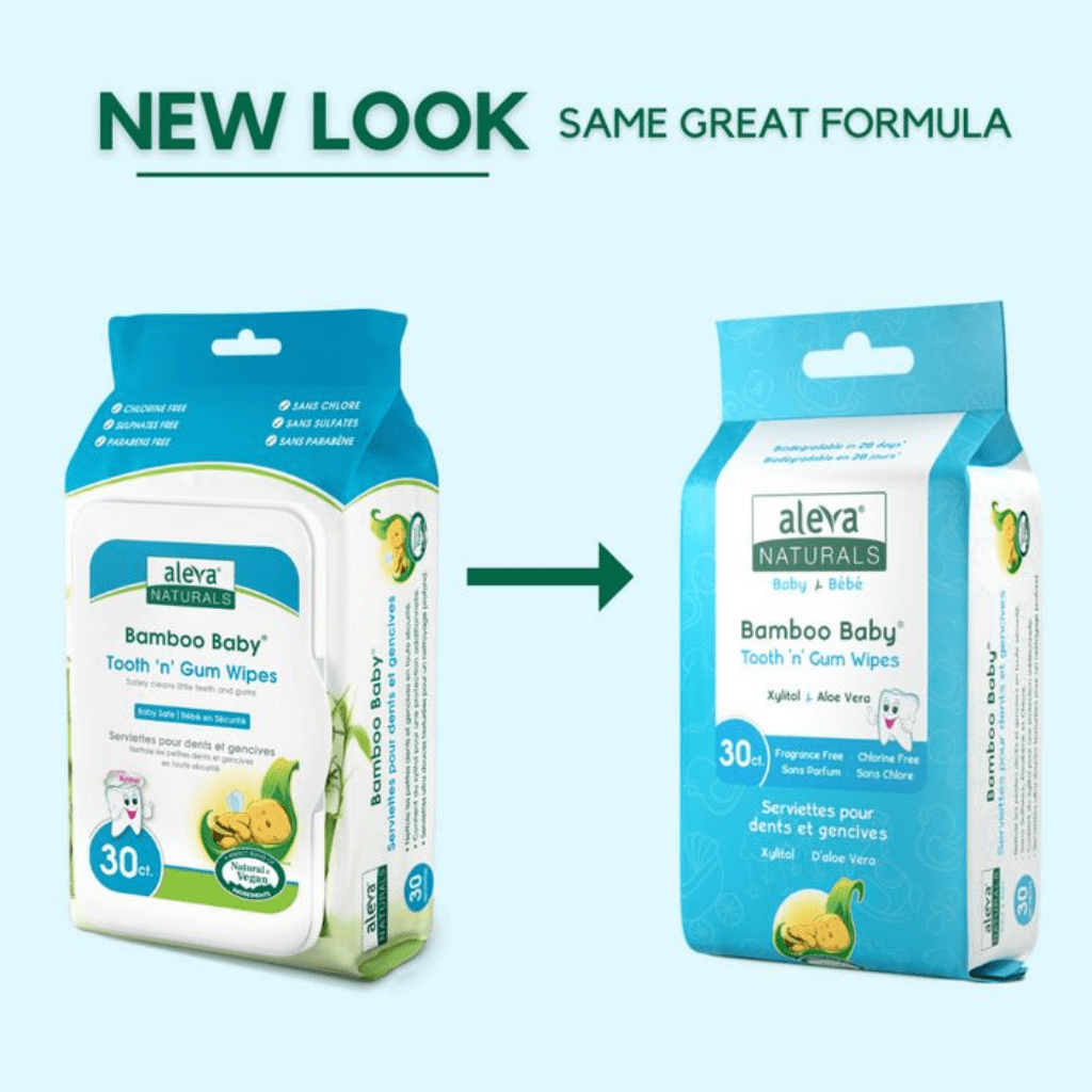 Look Alyfe Aleva Bamboo Baby Tooth 'n' Gum Wipes