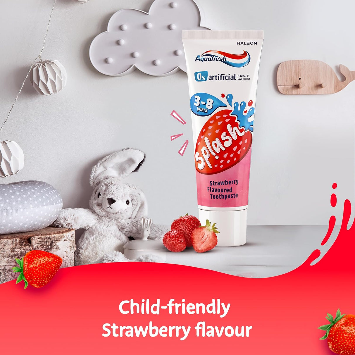 Look Alyfe Aquafresh Splash Strawberry Flsvoured Toothpaste - 50ml