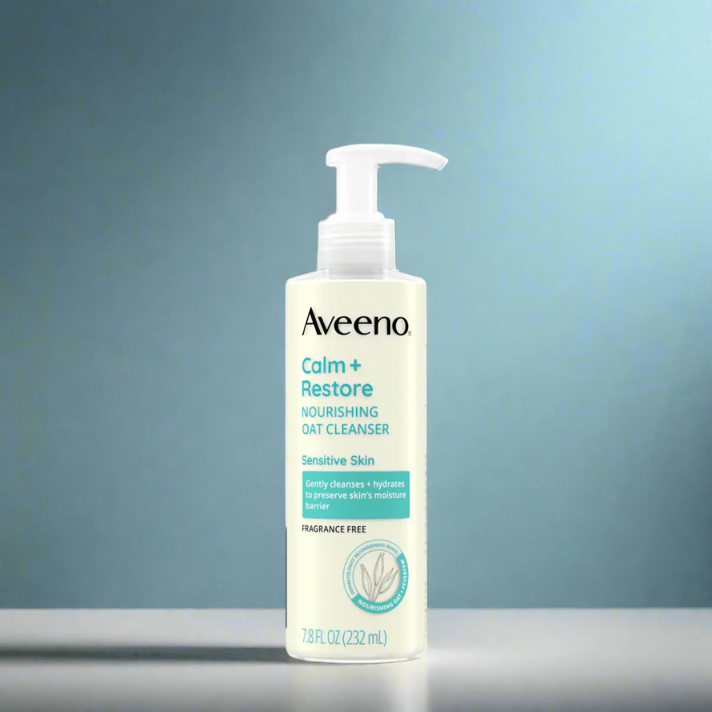 Look Alyfe Aveeno Calm + Restore Gentle Nourishing Oat Face Cleanser - 232ml