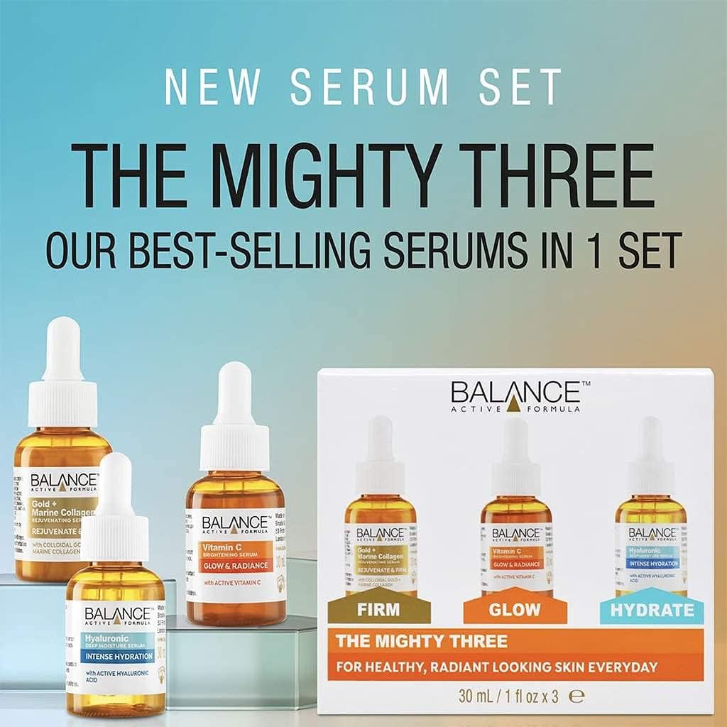 Look Alyfe Balance Active Formula The Mighty Three Serum Set