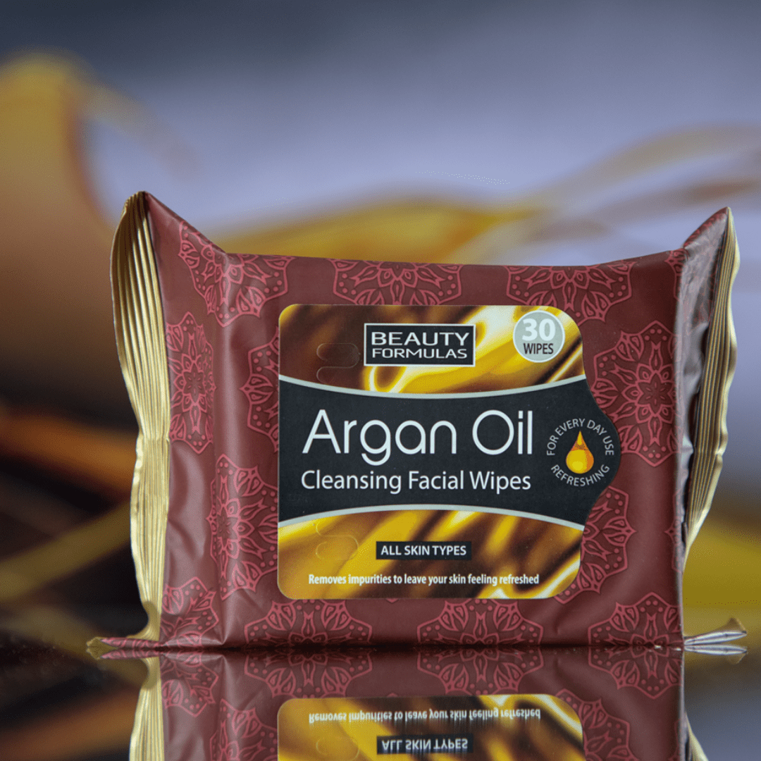 Look Alyfe Beauty Formulas Argan Oil Cleansing Facial Wipes - 30 Pieces