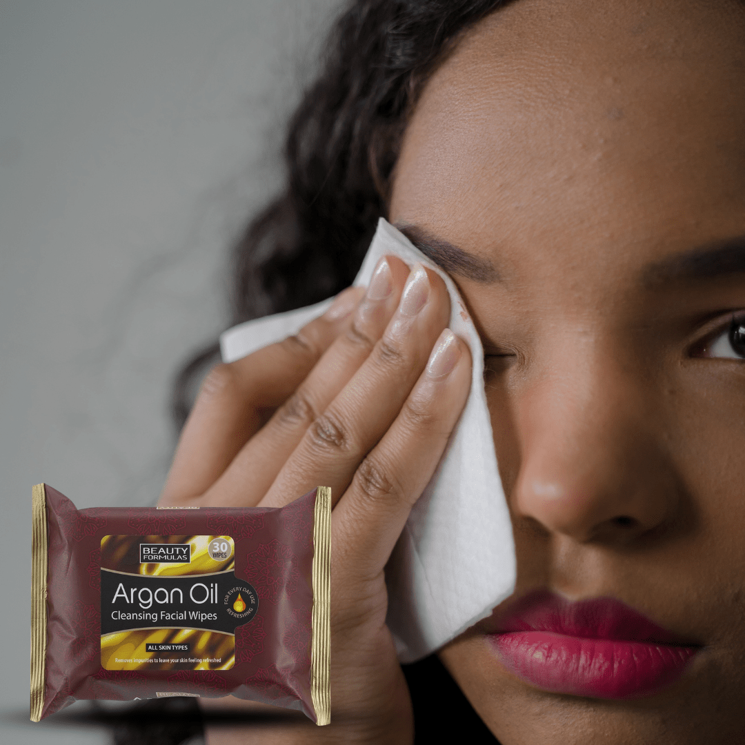 Look Alyfe Beauty Formulas Argan Oil Cleansing Facial Wipes - 30 Pieces