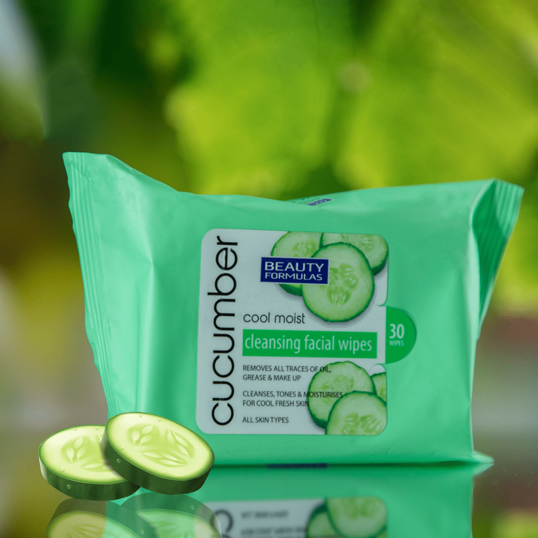 Look Alyfe Beauty Formulas Cucumber Extract Cool Moist Cleansing Facial Wipes - 30 Pieces
