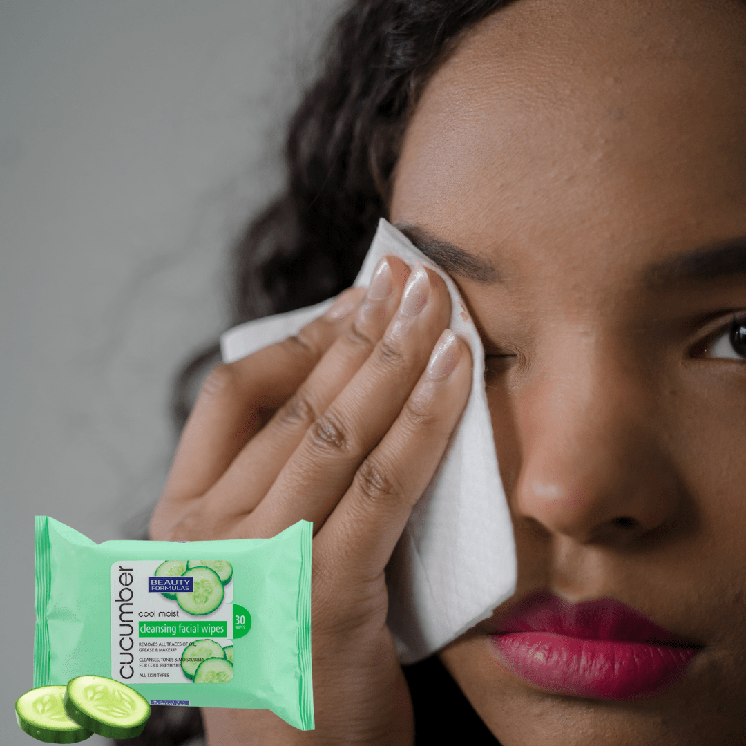 Look Alyfe Beauty Formulas Cucumber Extract Cool Moist Cleansing Facial Wipes - 30 Pieces