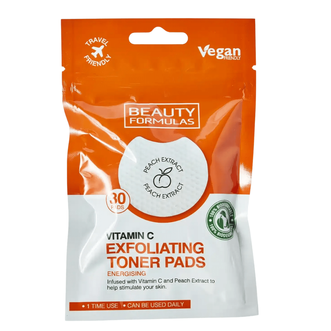 Look Alyfe Beauty Formulas Energising Vitamin C Exfoliating Toner Pads - 30 Pieces