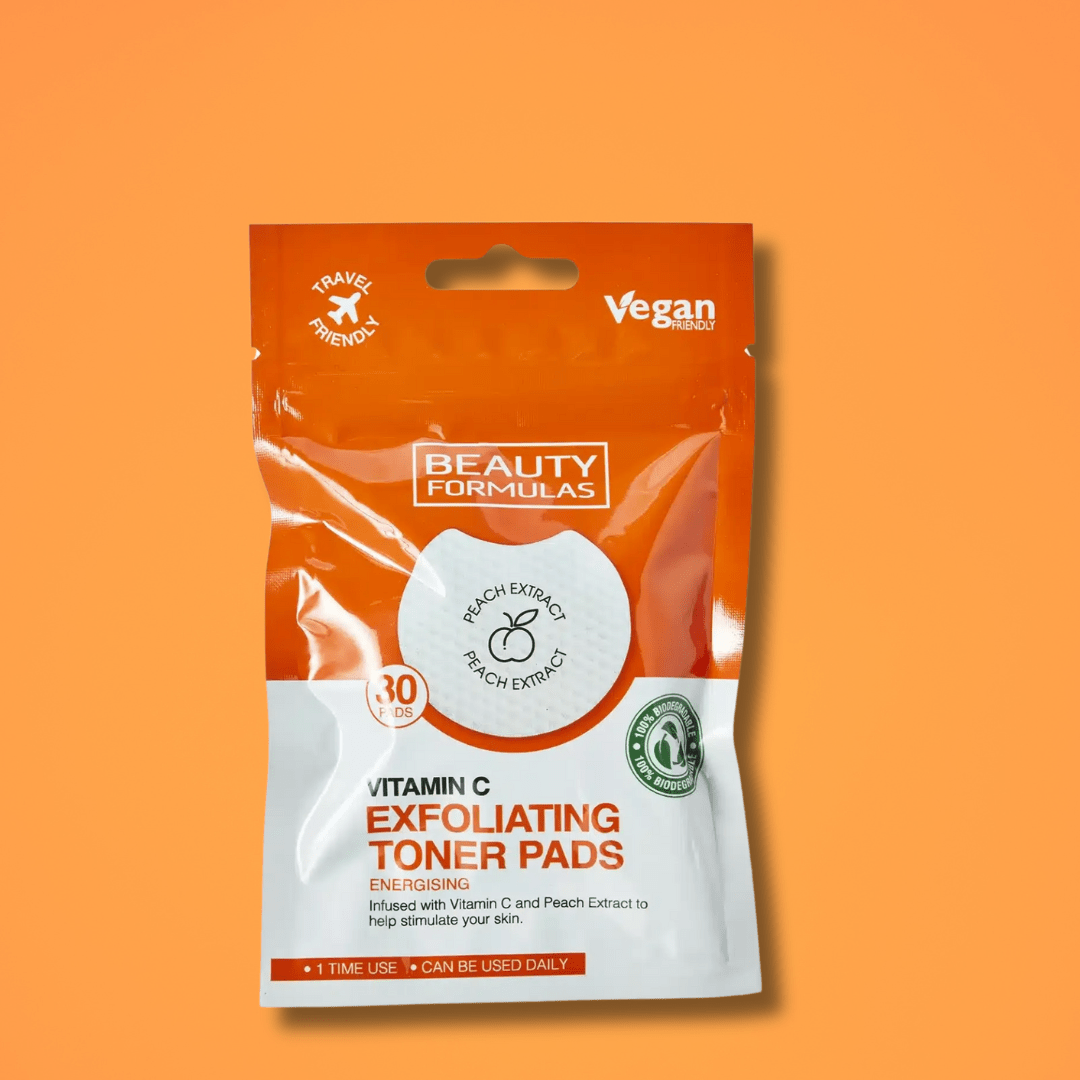 Look Alyfe Beauty Formulas Energising Vitamin C Exfoliating Toner Pads - 30 Pieces