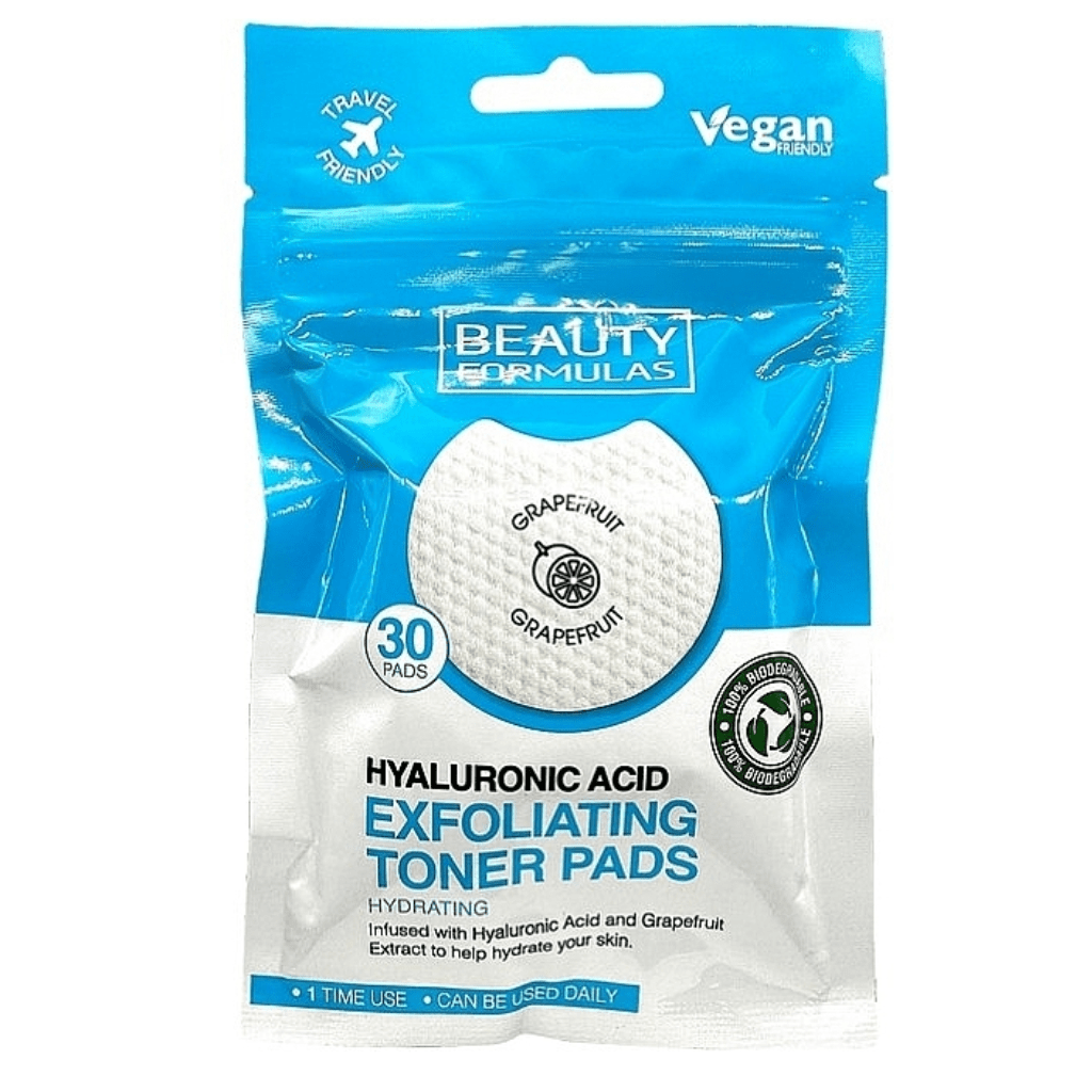 Look Alyfe Beauty Formulas Hydrating Hylauronic Acid Exfoliating Toner Pads - 30 Pieces