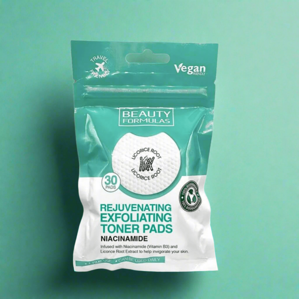 Look Alyfe Beauty Formulas Rejuvenating Niacinamide Exfoliating Toner Pads - 30 Pieces