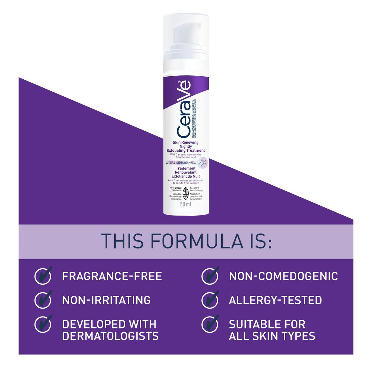 Look Alyfe CeraVe Skin Renewing Nightly Exfoliating Treatment - 50ml