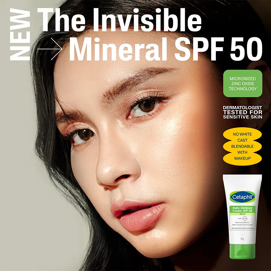 Look Alyfe Cetaphil Daily Defence Face Moisturizer with Sunscreen SPF 50+ - 50g