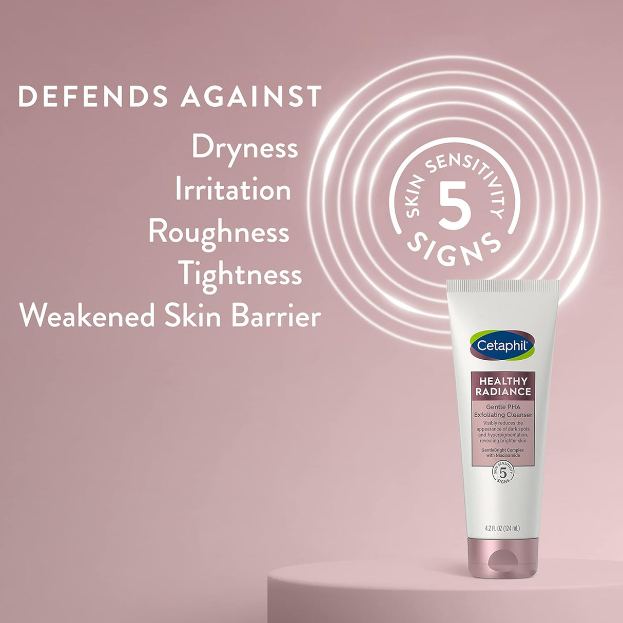 Look Alyfe Cetaphil Healthy Radiance Gentle PHA Exfoliating Cleanser - 124ml