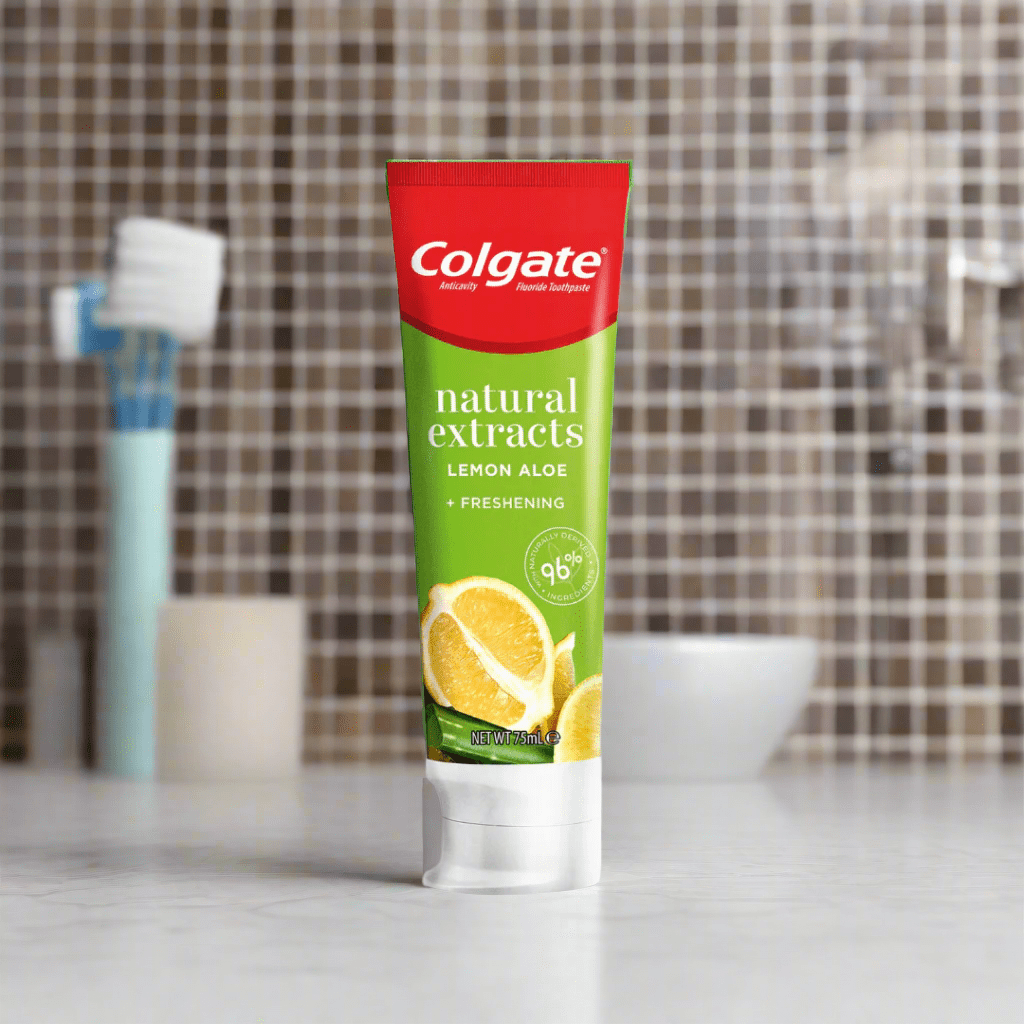 Look Alyfe Colgate Natural Extracts Toothpaste with Lemon Oil and Aloe - 75ml