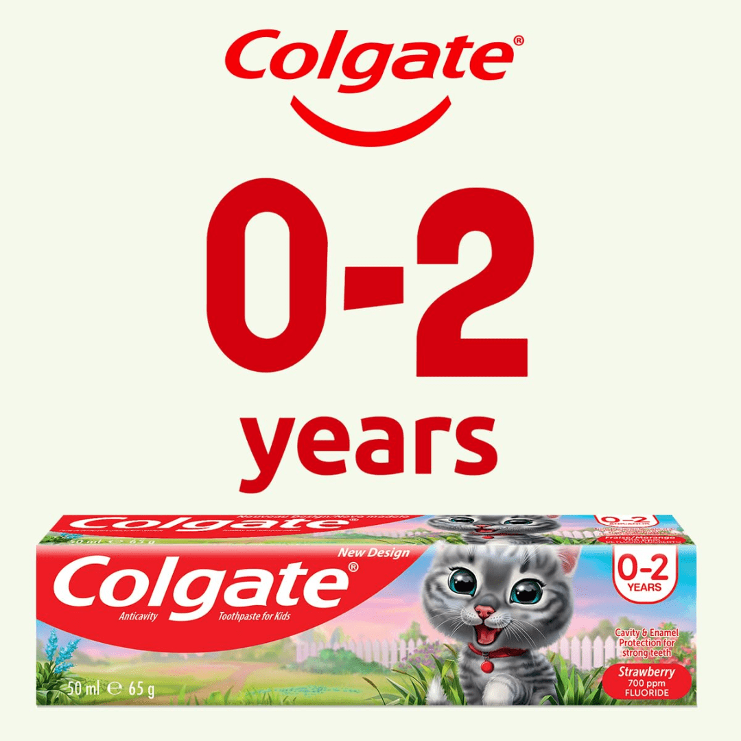 Look Alyfe Colgate Toothpaste For Kids 0-2 Years - 50ml