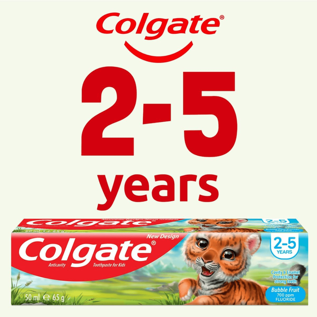 Look Alyfe Colgate Toothpaste For Kids 2-5 Years - 50ml