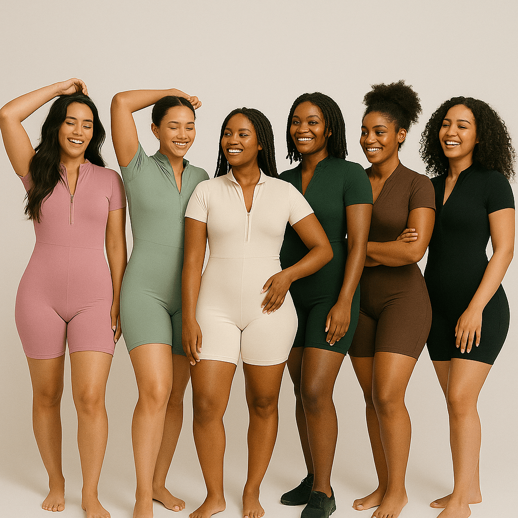 Look Alyfe ContourFlex Sculpt Seamless Half-Zip Short-Sleeve MiniFlex Romper