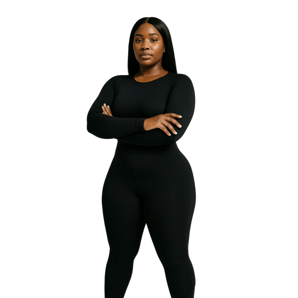 Look Alyfe ContourFlex Seamless Open-Back Jumpsuit – Long Sleeve Edition