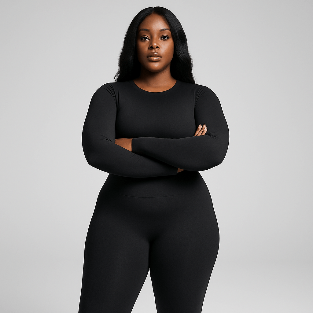 Look Alyfe ContourFlex Seamless Open-Back Jumpsuit – Long Sleeve Edition