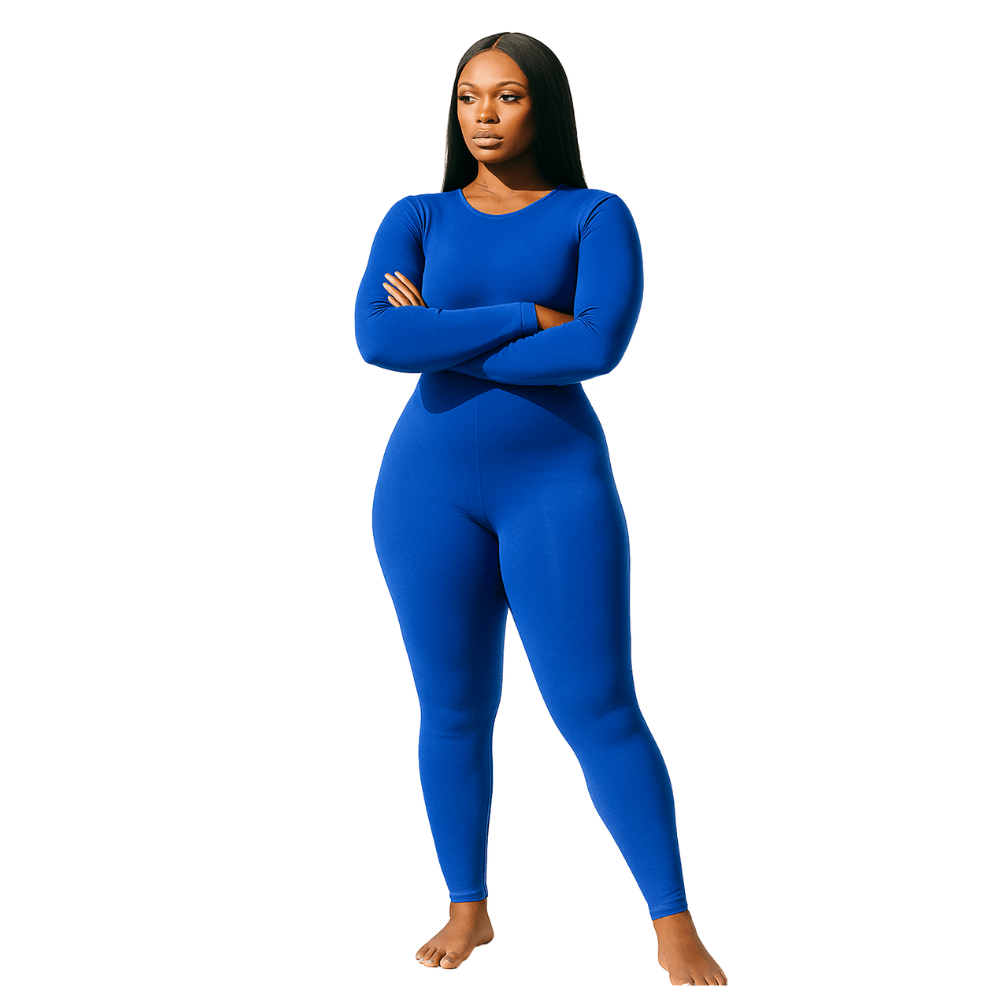 Look Alyfe ContourFlex Seamless Open-Back Jumpsuit – Long Sleeve Edition