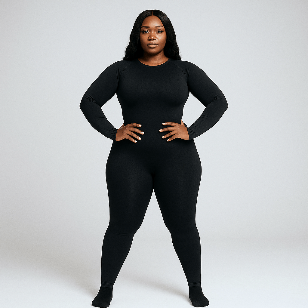Look Alyfe ContourFlex Seamless Open-Back Jumpsuit – Long Sleeve Edition