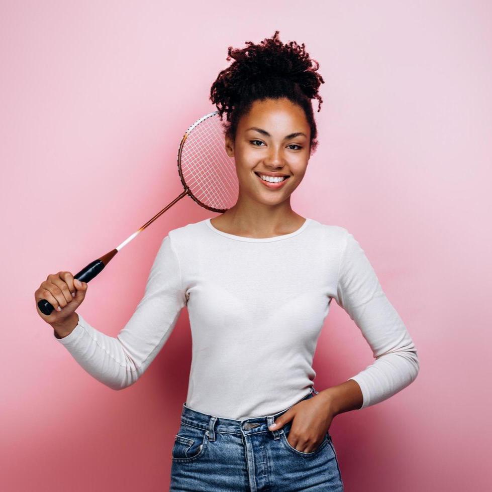 Look Alyfe Cosco Multicolor Strung Aluminum Badminton Racquet - CB-110