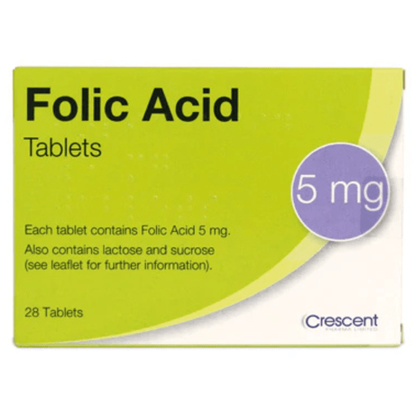Look Alyfe Crescent 5mg Folic Acid - 28 Tablets
