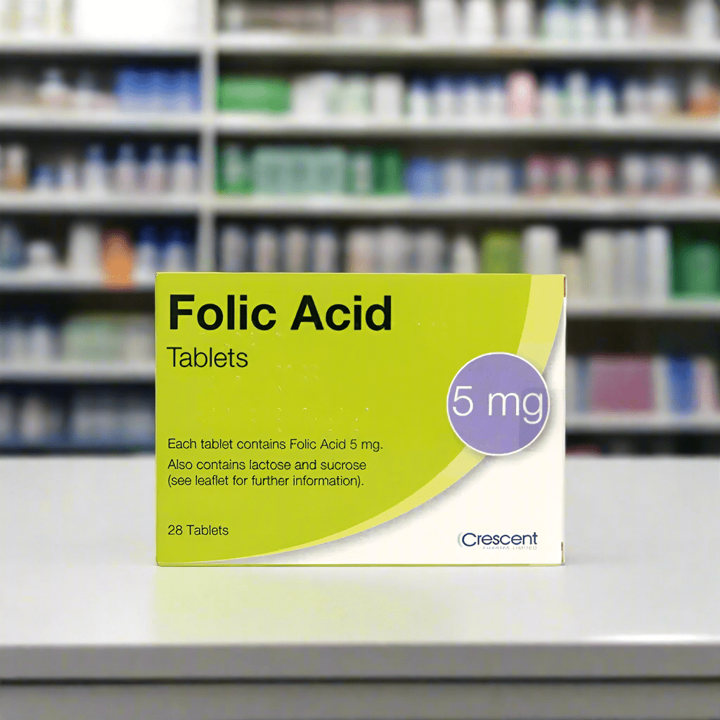 Look Alyfe Crescent 5mg Folic Acid - 28 Tablets