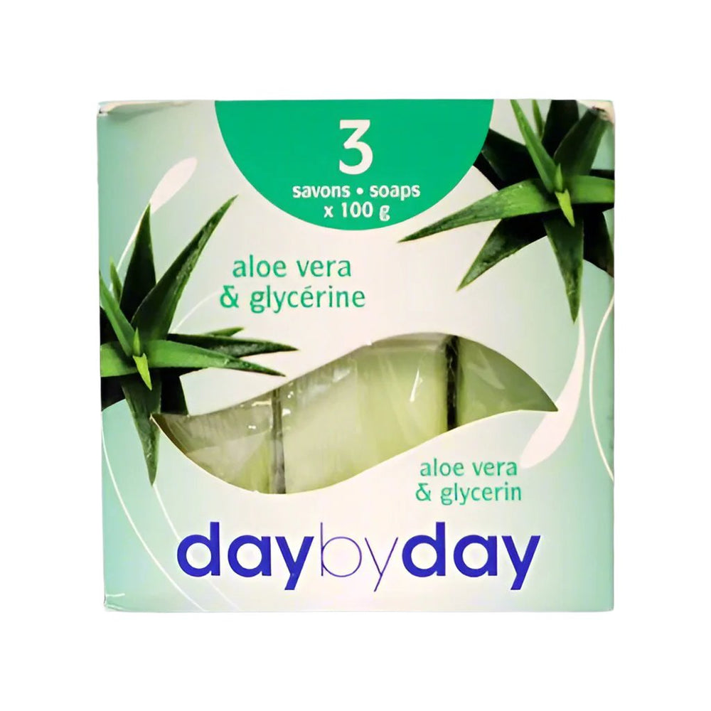 Look Alyfe Day by Day 3-Pieces Soap with Aloe Vera And Glycerine - 300g