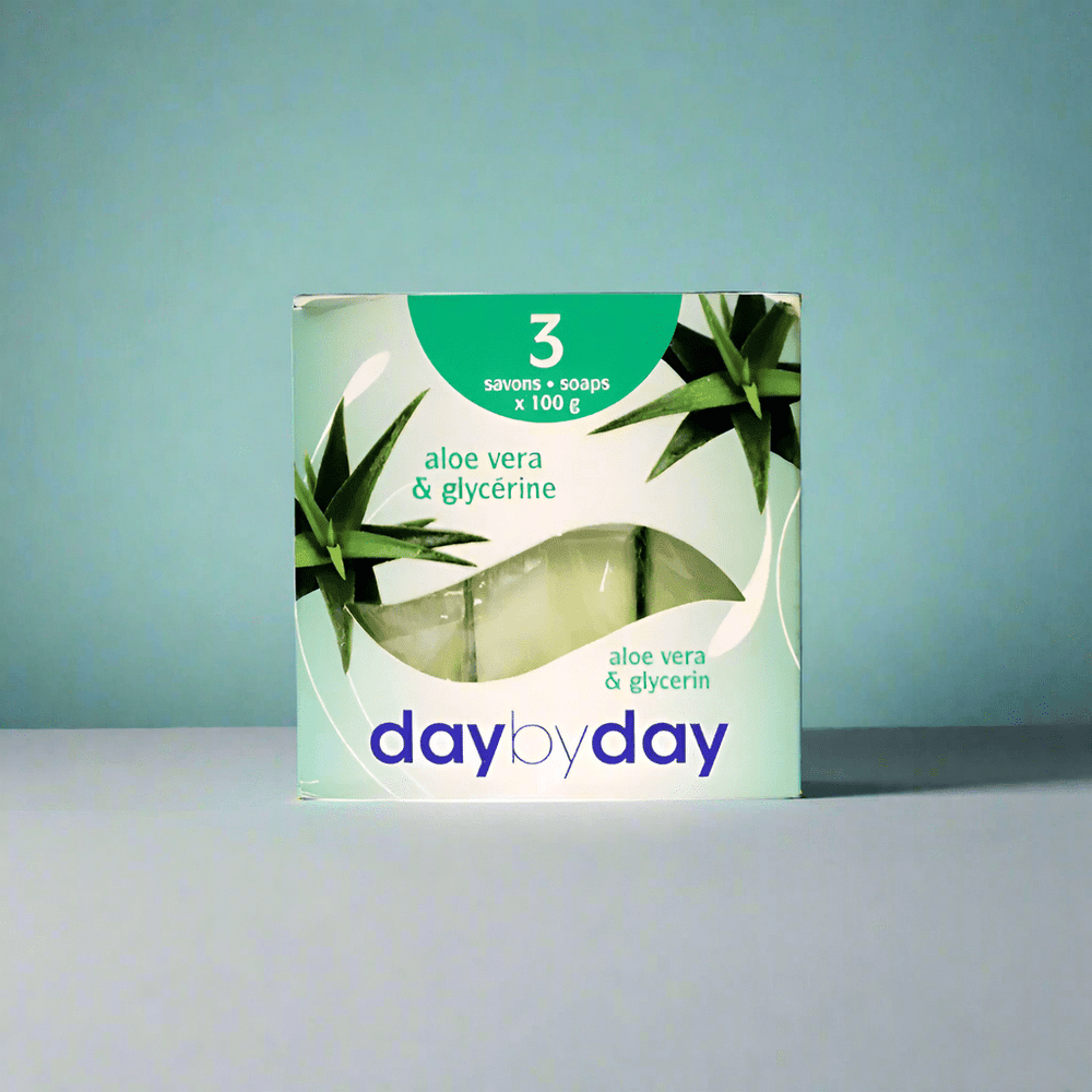 Look Alyfe Day by Day 3-Pieces Soap with Aloe Vera And Glycerine - 300g