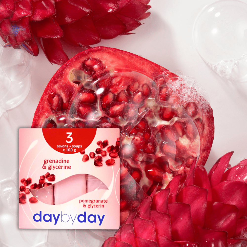 Look Alyfe Day by Day 3-Pieces Soap with Pomegranate And Glycerine - 300g