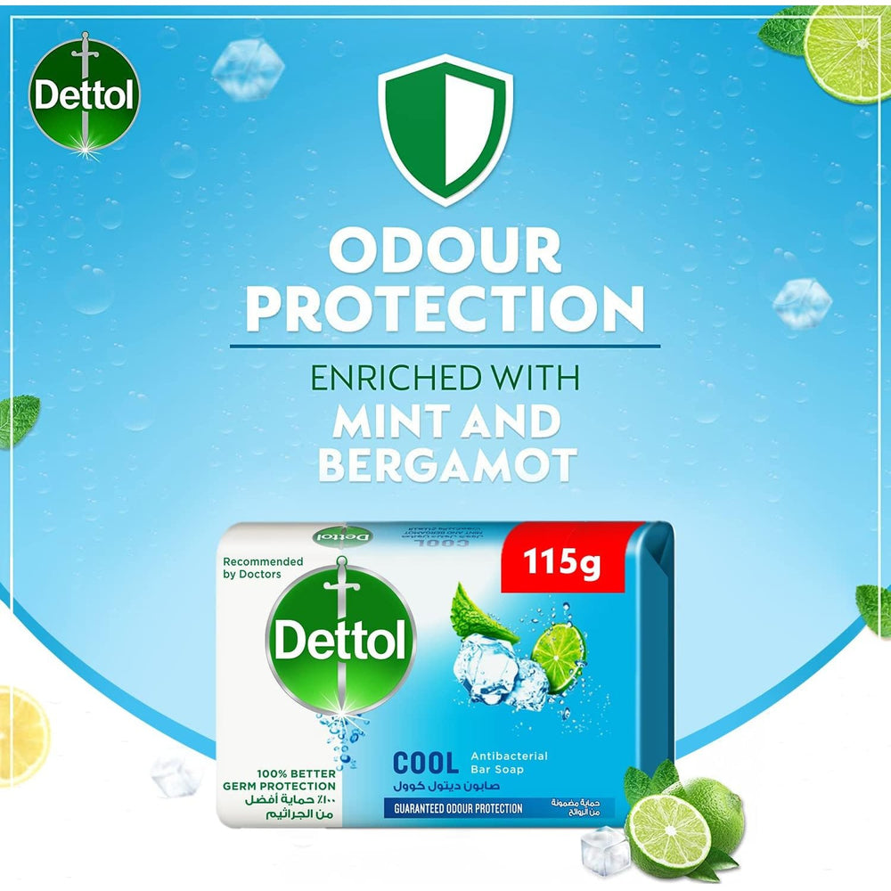Look Alyfe Dettol Cool Menthol Anti-Bacterial Bar Soap - 160g