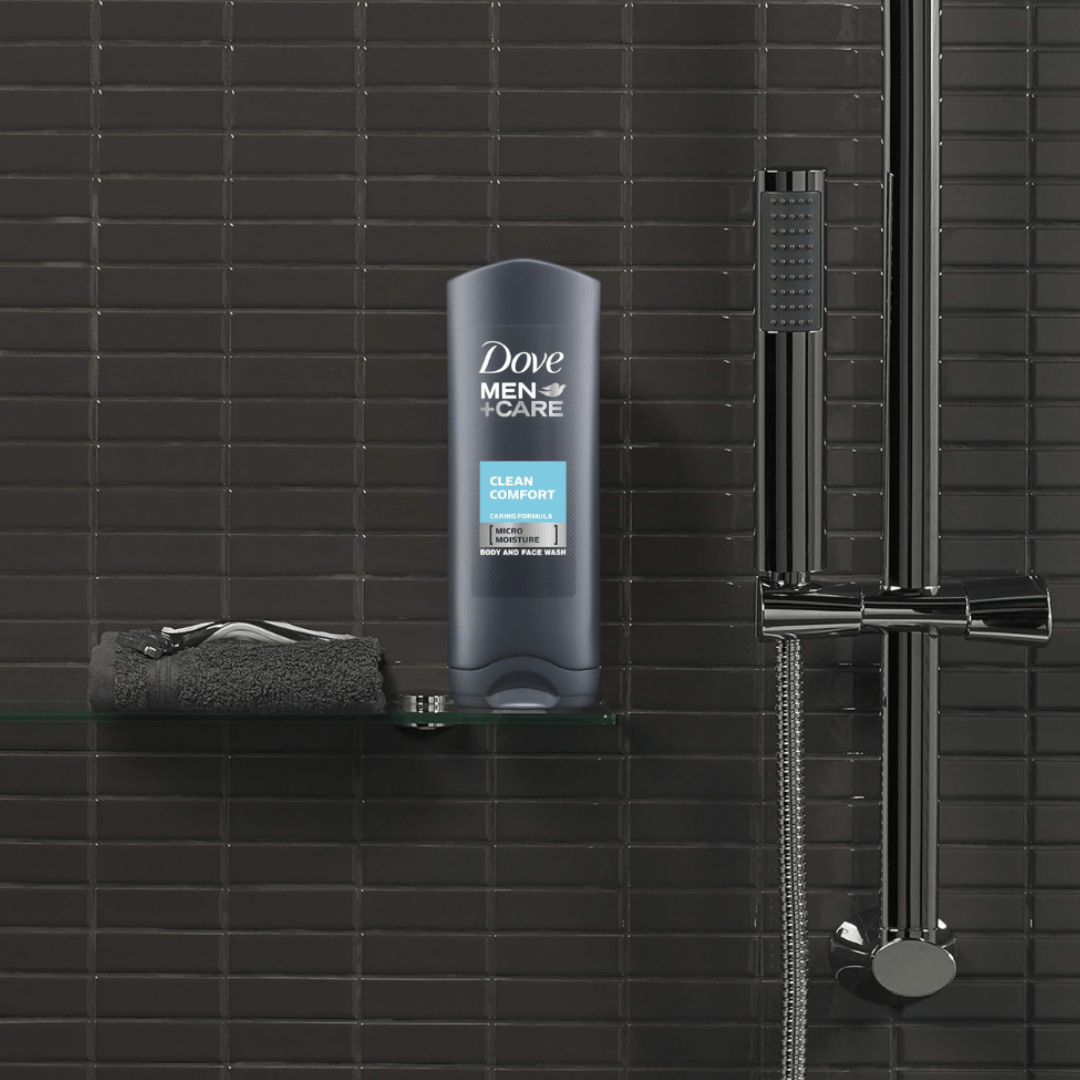 Look Alyfe Dove Men + Care Clean Comfort Micro Moisture Body & Face Wash - 400ml