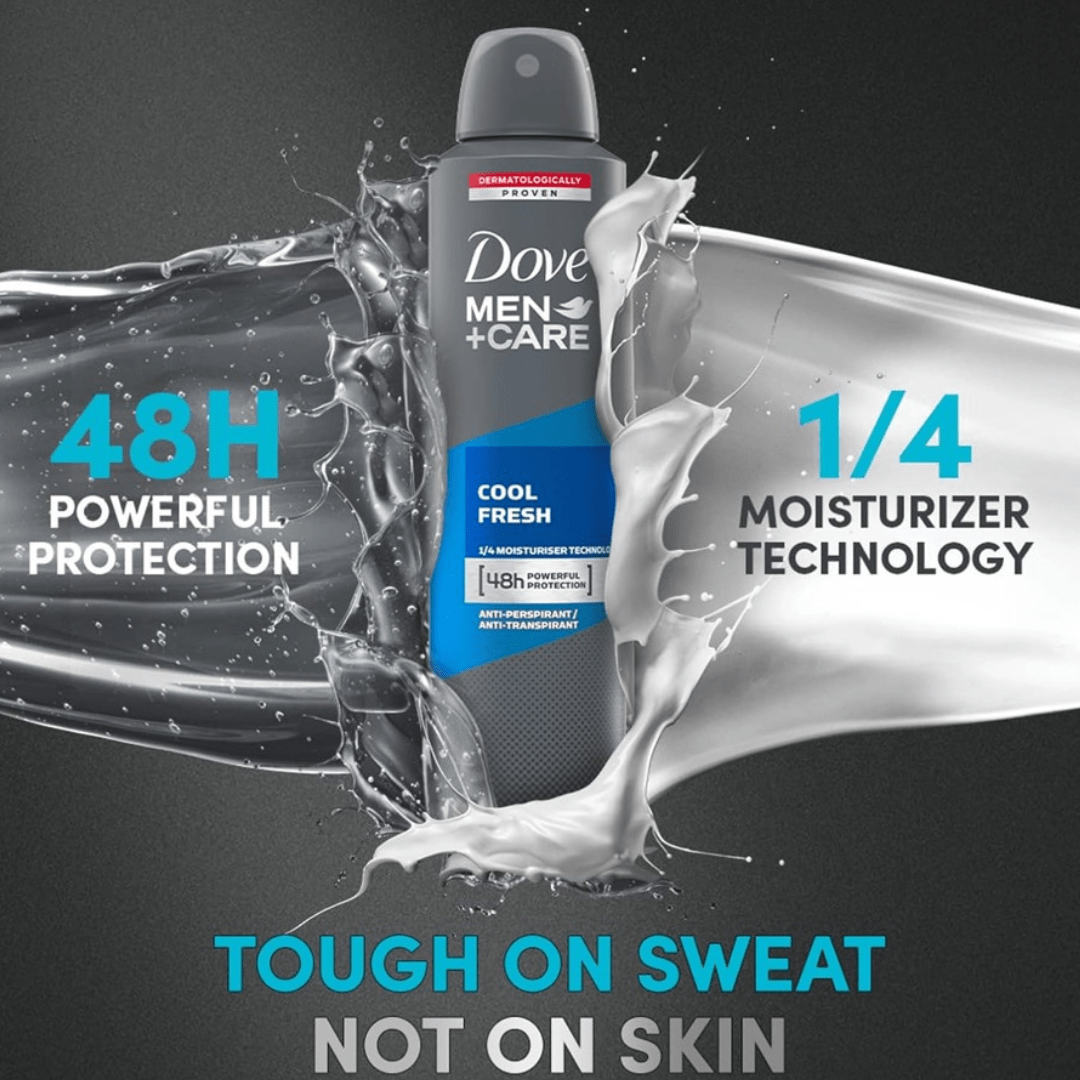 Look Alyfe Dove Men Care Cool Fresh Dry Anti-Perspirant Deodorant Spray - 250ml