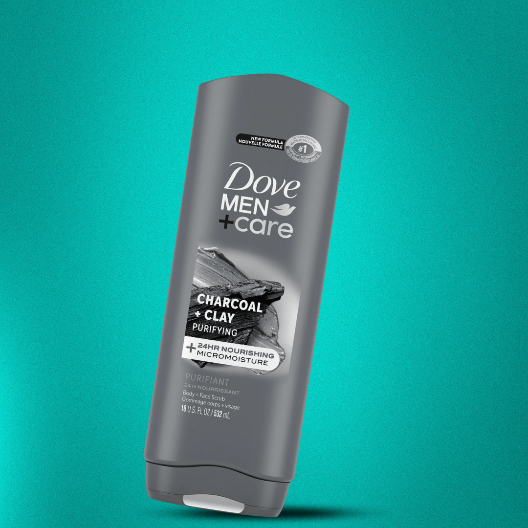Look Alyfe Dove Men + Care Purifying Charcoal + Clay Body Wash - 400ml