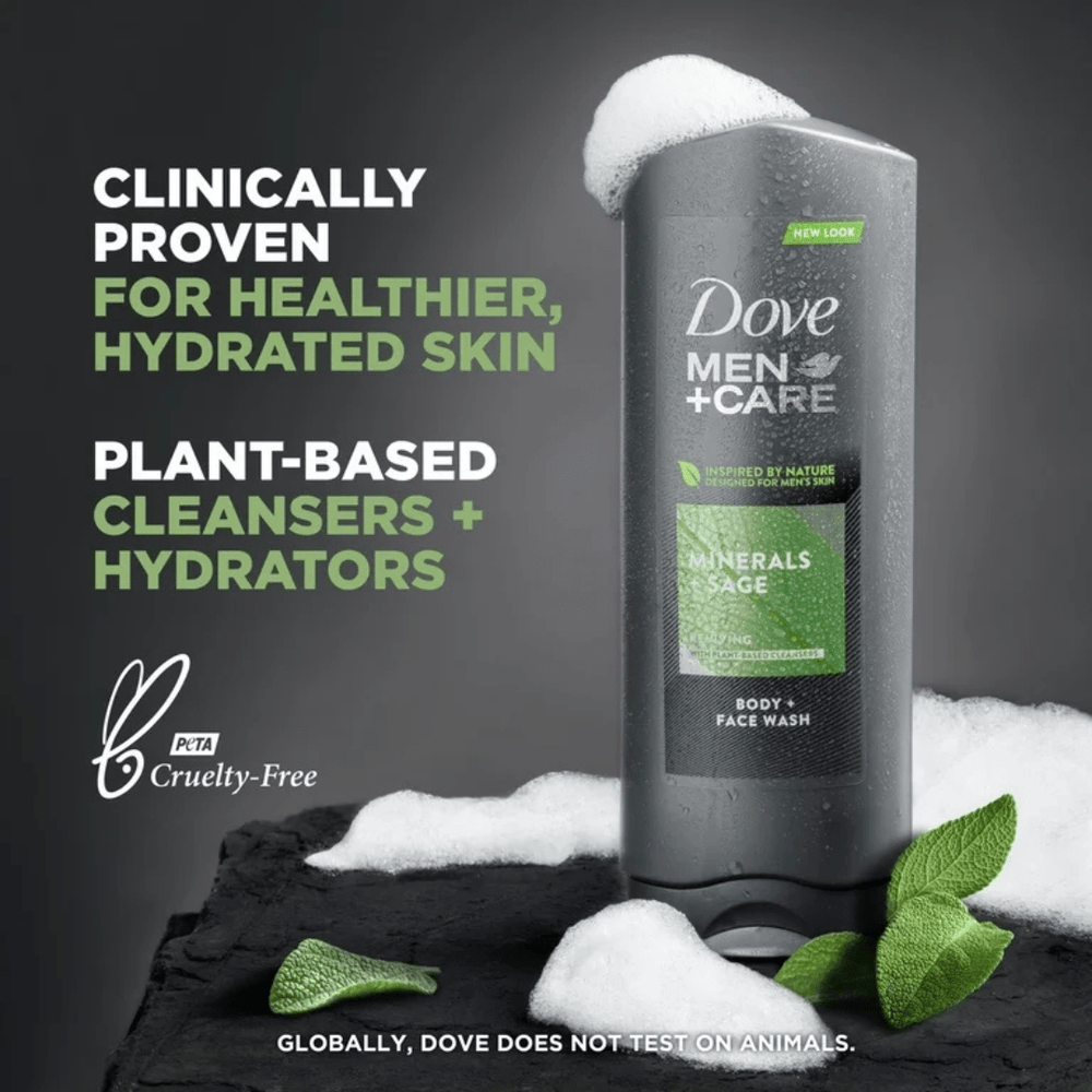 Look Alyfe Dove Men+Care Reviving Body Face & Hair Wash - 400ml