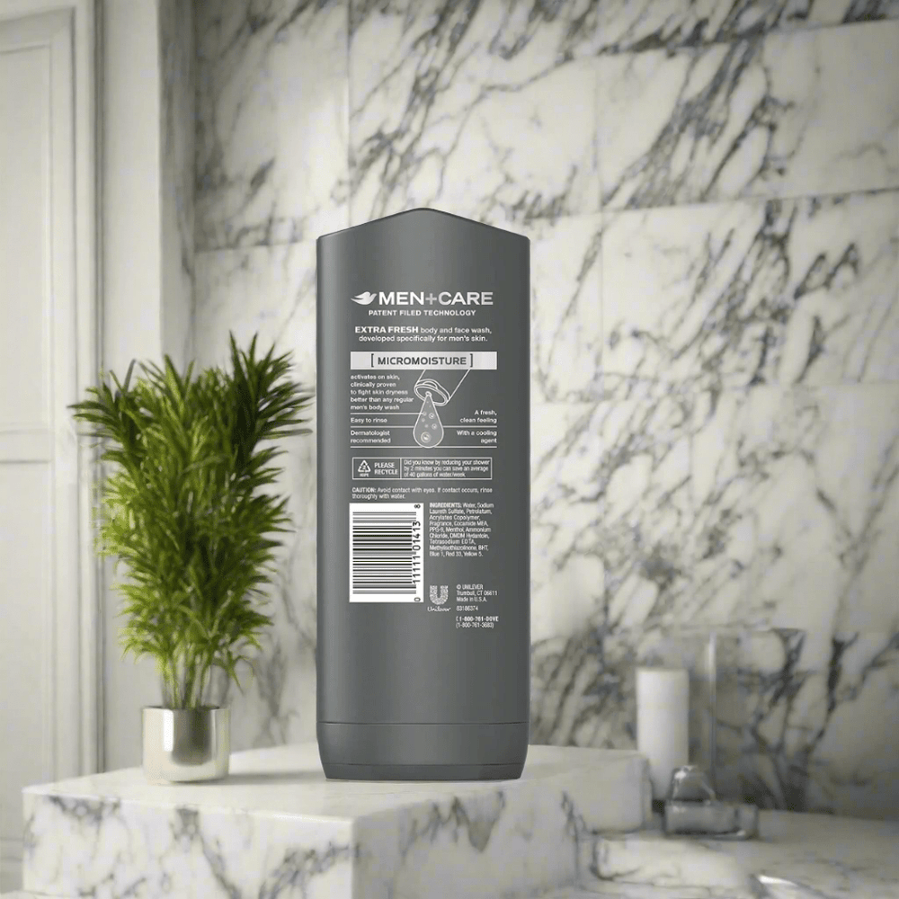 Look Alyfe Dove Men+Care Reviving Body Face & Hair Wash - 400ml