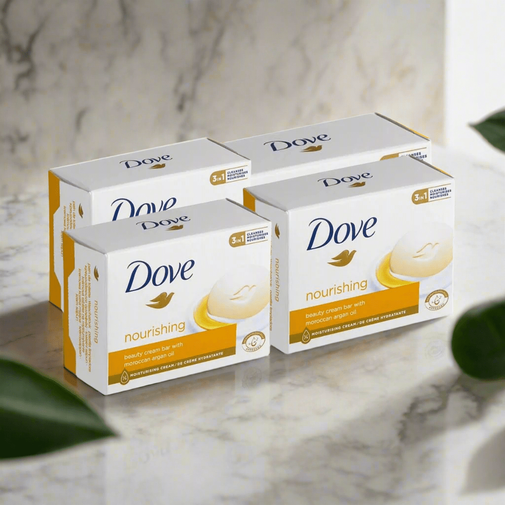 Look Alyfe Dove Nourishing Beauty Cream Bar Soap - Pack of 4