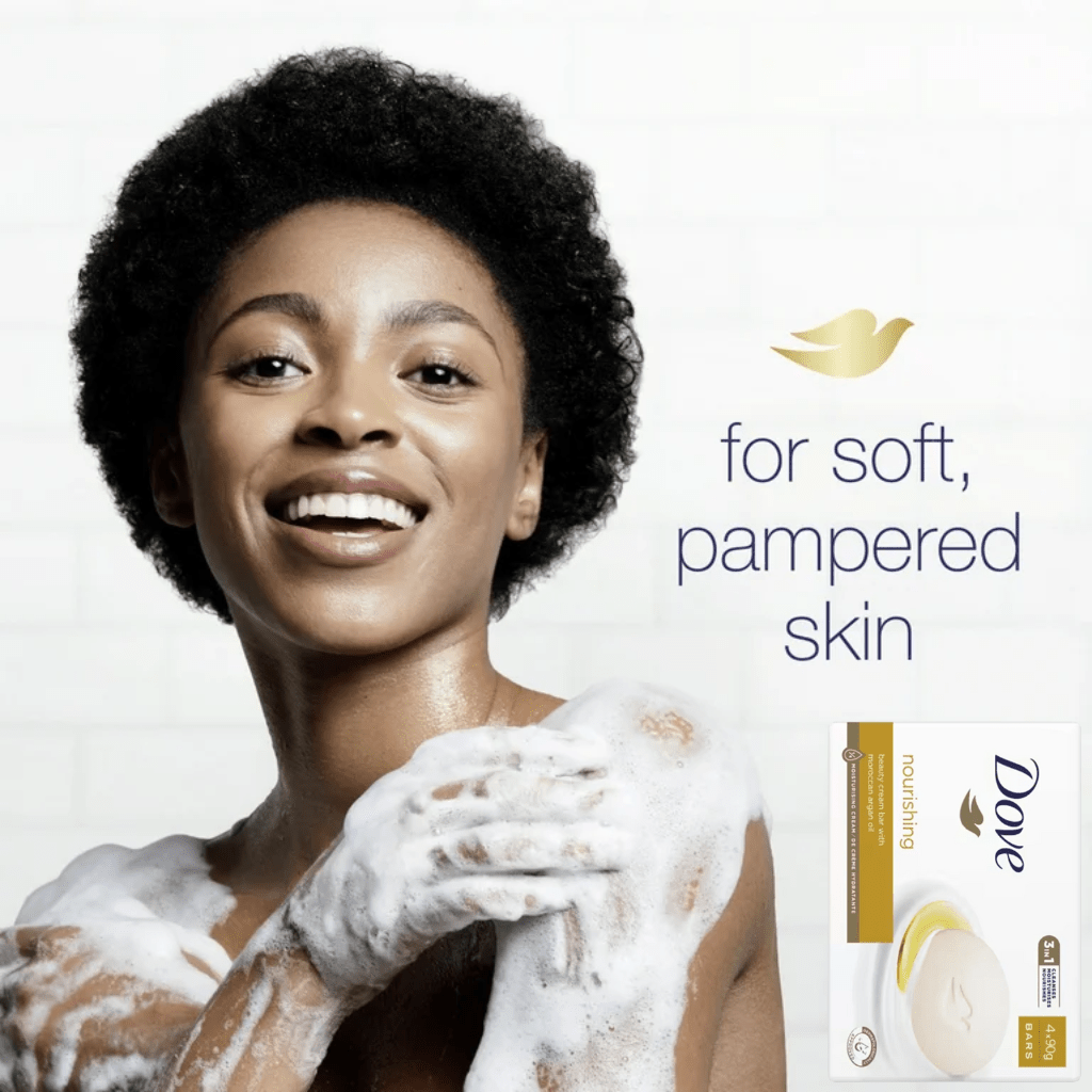 Look Alyfe Dove Nourishing Beauty Cream Bar Soap - Pack of 4