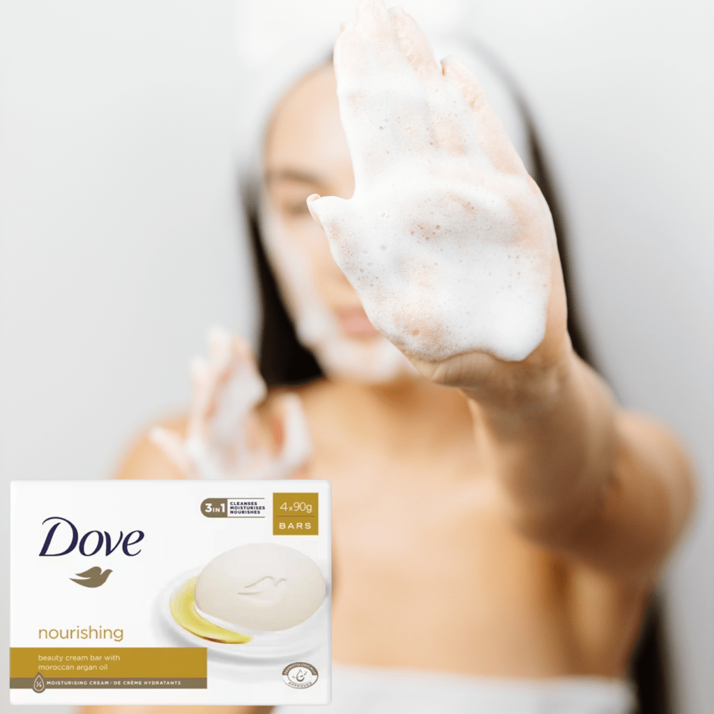 Look Alyfe Dove Nourishing Beauty Cream Bar Soap - Pack of 4