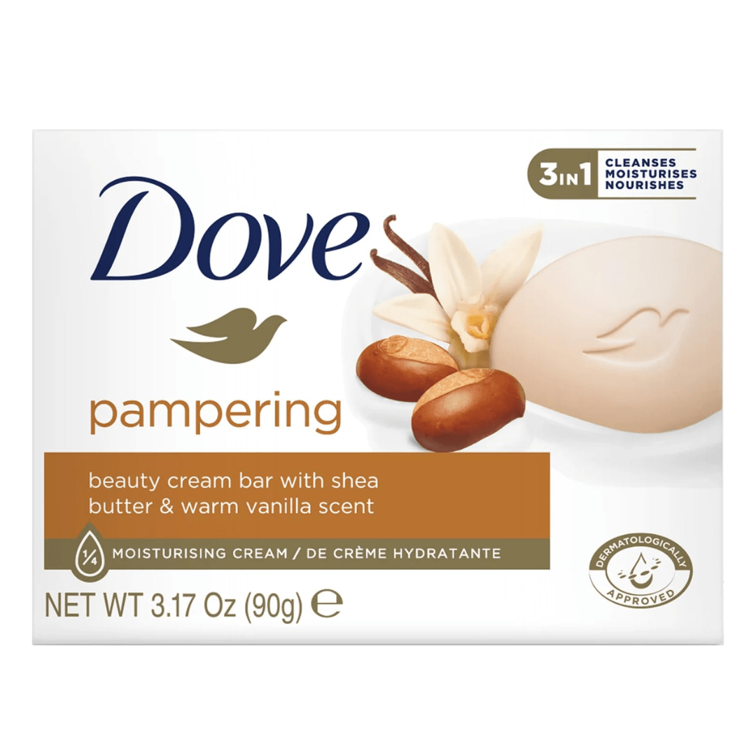 Look Alyfe Dove Pampering Beauty Cream Bar Soap - Pack of 4