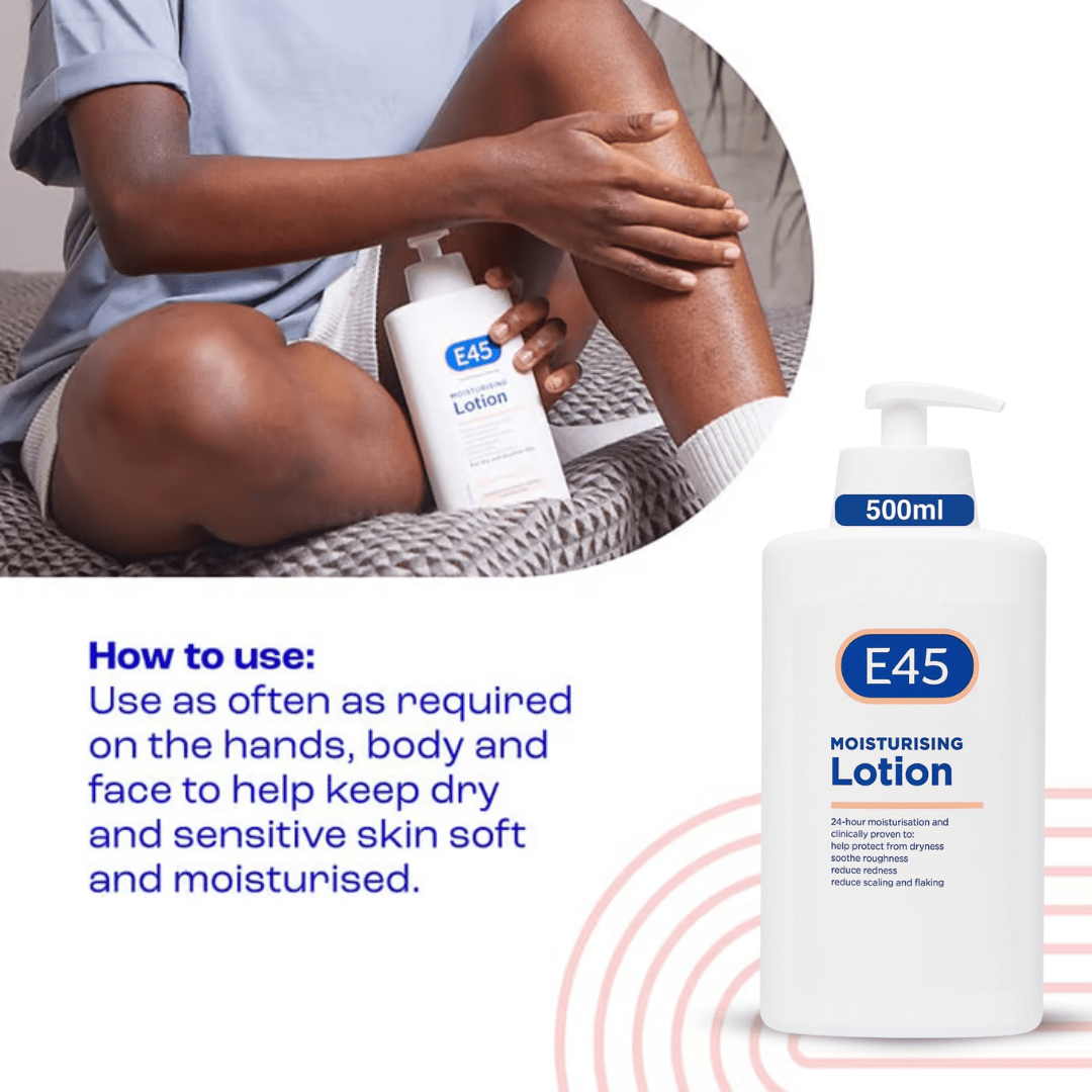 Look Alyfe E45 24-Hour Moisturising Body Lotion For Sensitive Skin - 500ml