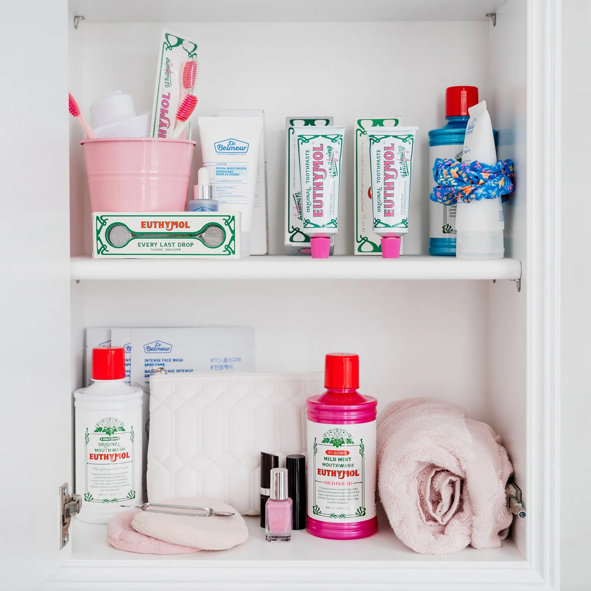 Look Alyfe Euthymol Alcohol-Free Mild Mint Mouthwash - 500ml