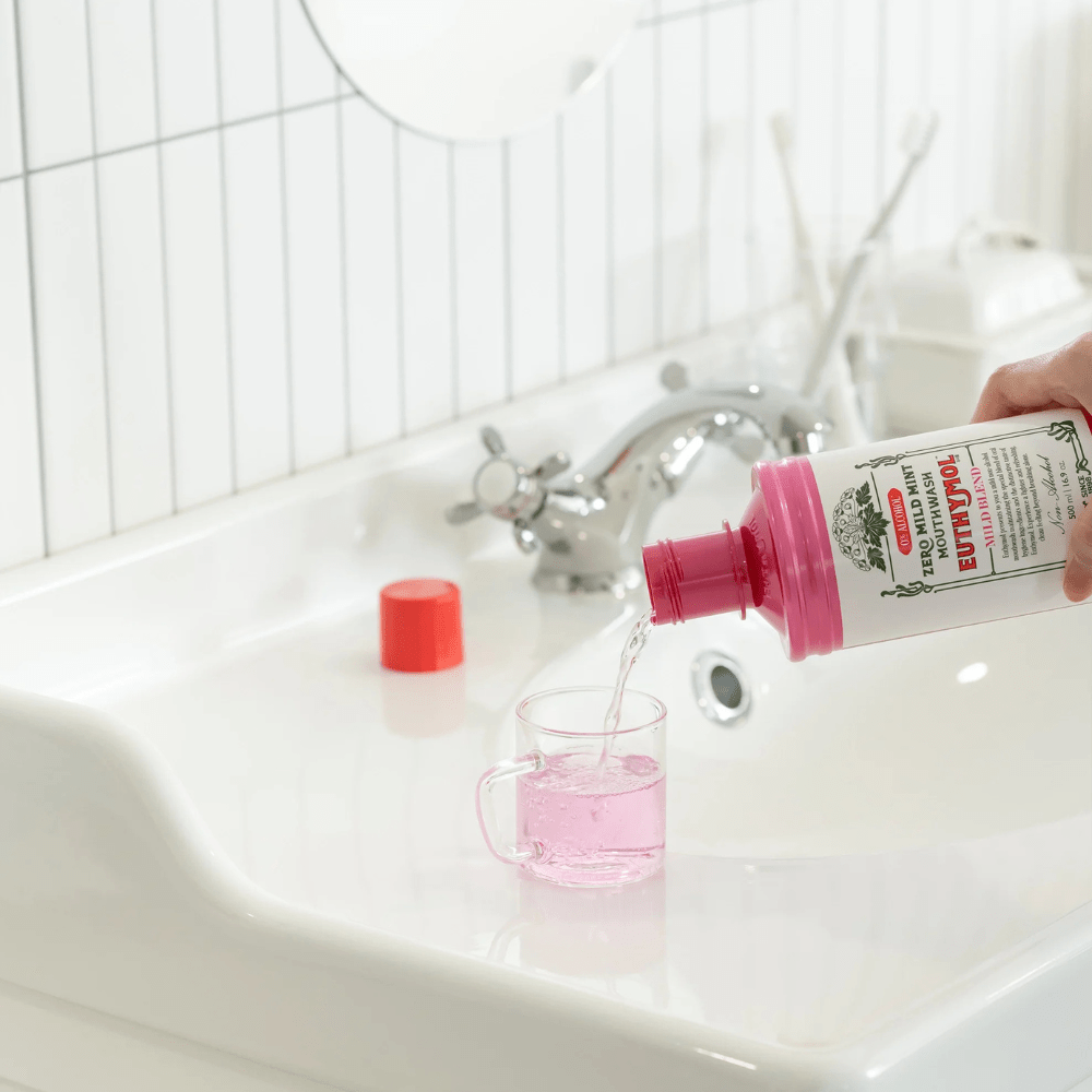 Look Alyfe Euthymol Alcohol-Free Mild Mint Mouthwash - 500ml